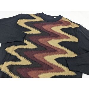 Vintage Biggie Knit Sweater Mens XL 3D 90s Protege‎ Collection Wool Acrylic Cooj